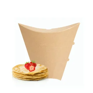 Caixa Cartão para Crepes 22,5×21,5x4cm Pack 100 Unidades