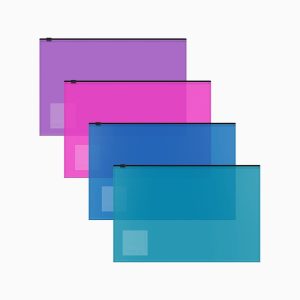 Envelope com fecho Zip ErichKrause Fizzy Vivid