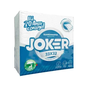 Guardanapo 33×33 Joker Folha Dupla c/30 maços