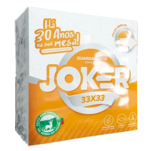 Guardanapo Joker 33x33 1F — Serviço Prático e Higiene Garantida