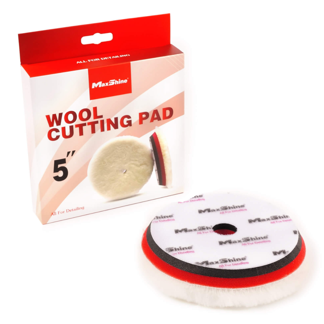 MaxShine – Wool Cutting Pad – Torsional Rubber Backed 5 Inch - Image 2