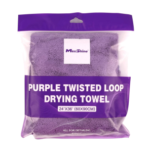 MaxShine – PURPLE TWISTED LOOP DRYING TOWEL 60X90 – 600GSM