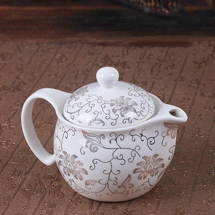 Petite Théière de Style Chinois en Porcelaine - Image 2
