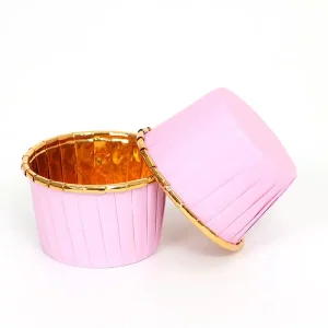 Copo Papel Queques/ Cupcake/Pastelaria Rosa Claro 5×6,5x4cm – Pack 50
