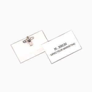 Cartão de identificação pin clip Fellowes