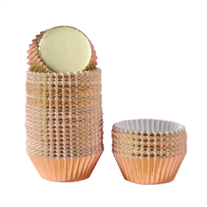 Copo Papel Queques/ Cupcake/ Formas de Papel Salmão 4.8×7.5x3cm Pack 100