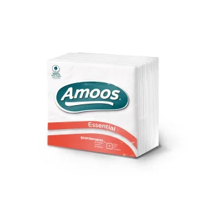 Guardanapo Amoos 33x33 Folha Dupla Essential — Cx. 2700 Un.