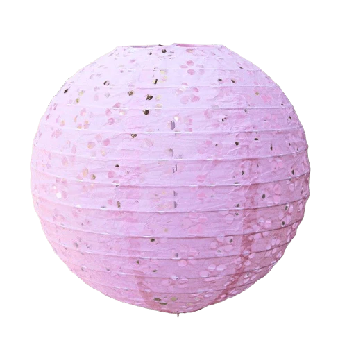Lanterne Chinoise Ajourée Rose - Image 2