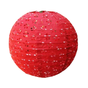 Lanterne Chinoise  Ajourée Rouge