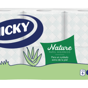 Papel Higiénico Nicky Nature 3F – 6 Rolos
