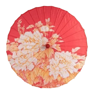 Ombrelle Chinoise  Pivoines Dorées