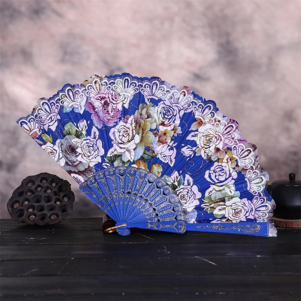 Éventail Chinois Motifs Floraux - Image 6