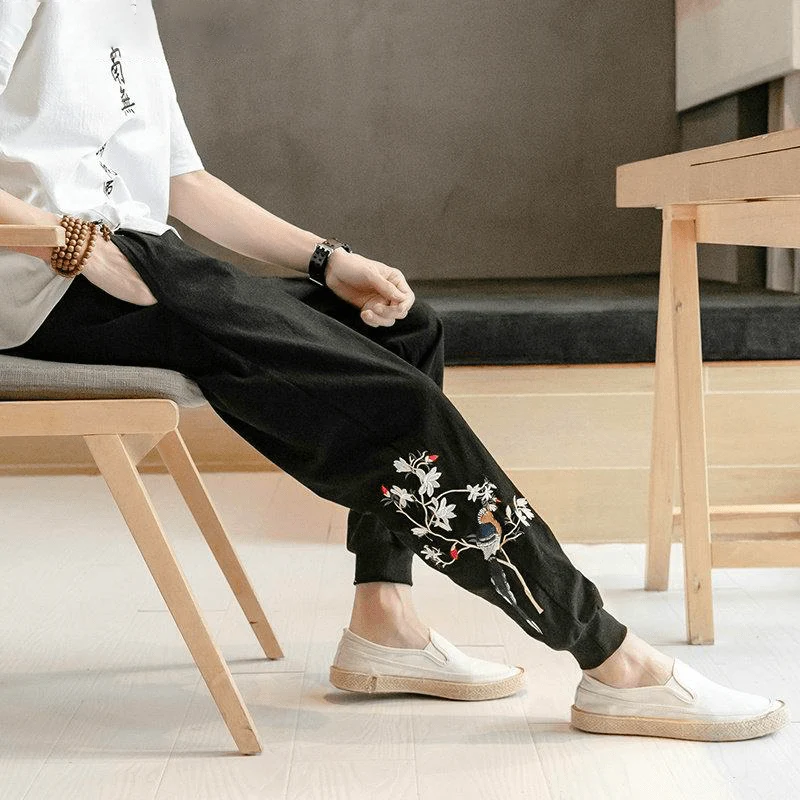 Pantalon Chinois Fleurs - Image 2