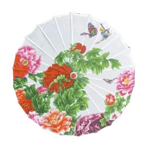 Ombrelle Chinoise  Bouquet de Pivoines