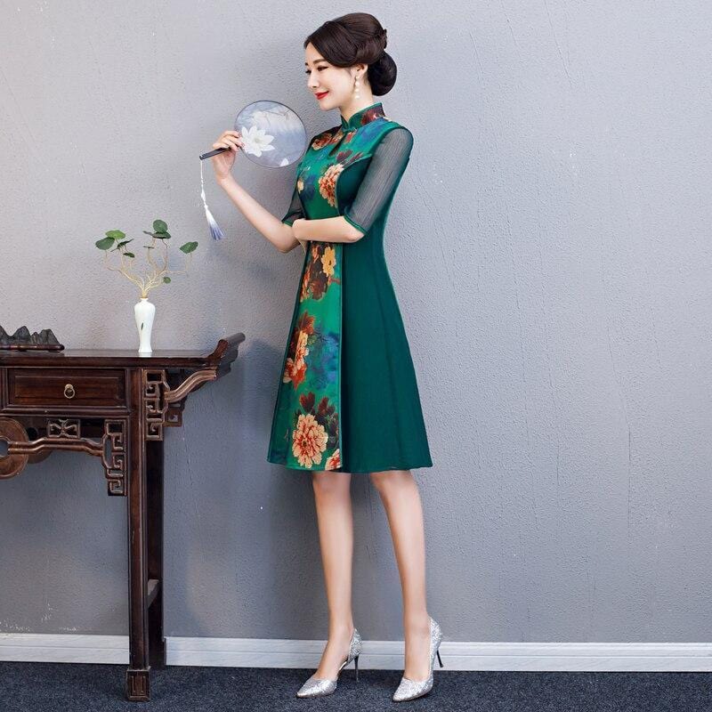 Robe Chinoise Pivoines - Image 7