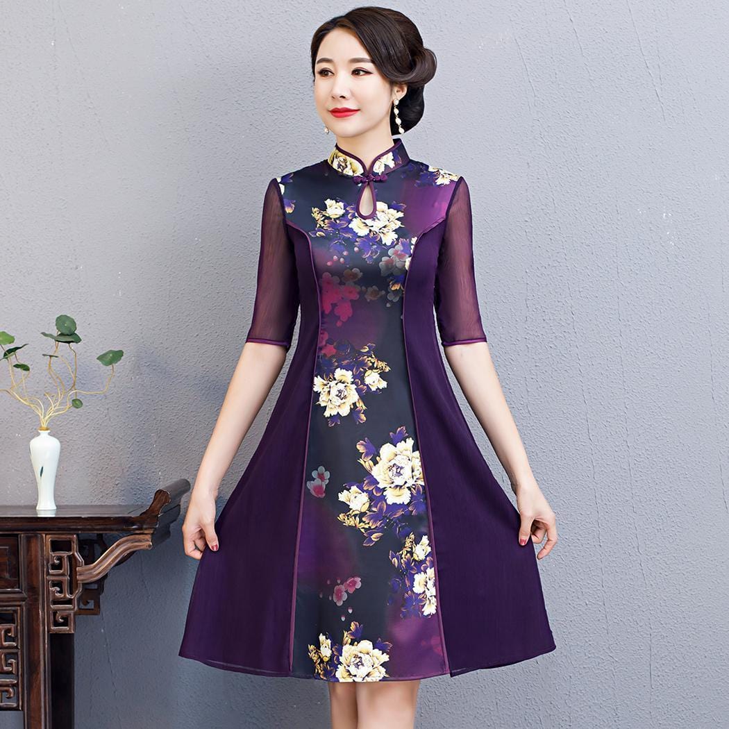 Robe Chinoise Pivoines - Image 4