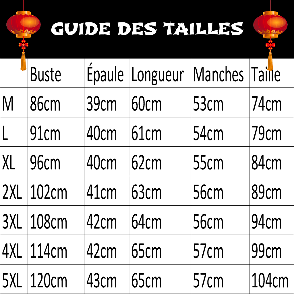 Veste Chinoise Femme Noire et Rouge - Image 6